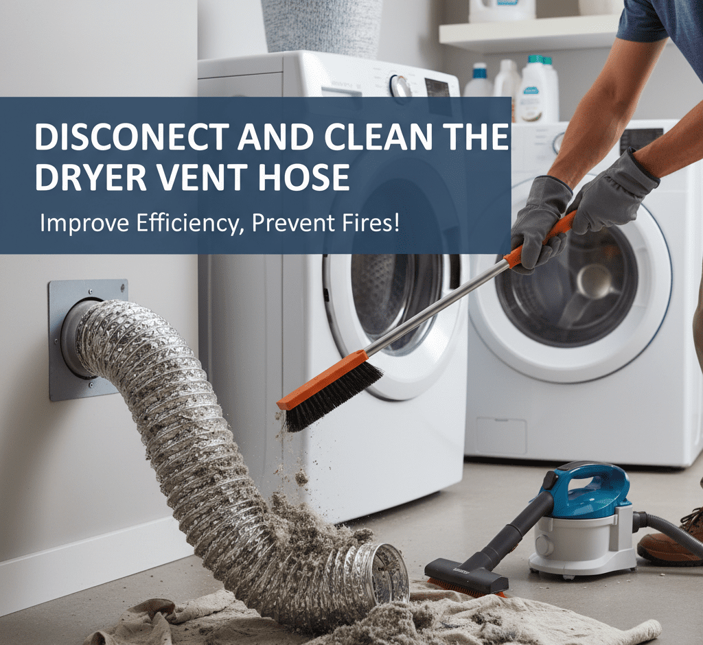 Disconnect And Clean The Dryer Vent Hose