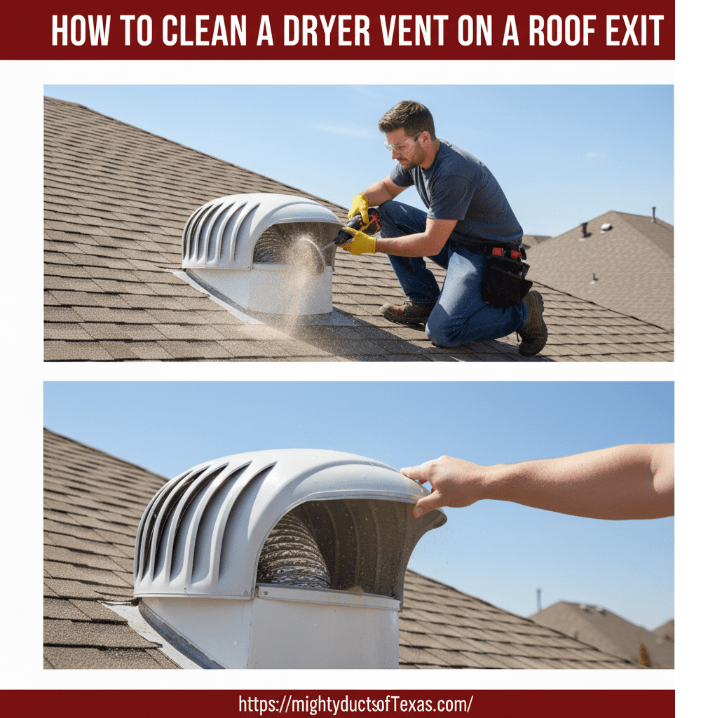How To Clean A Dryer Vent On A Roof Exit