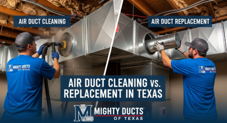 Air Duct Cleaning vs. Replacement in Texas | Mighty Ducts