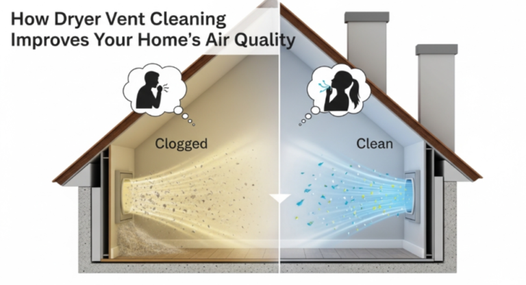 How Dryer Vent Cleaning Improves Your Home’s Air Quality