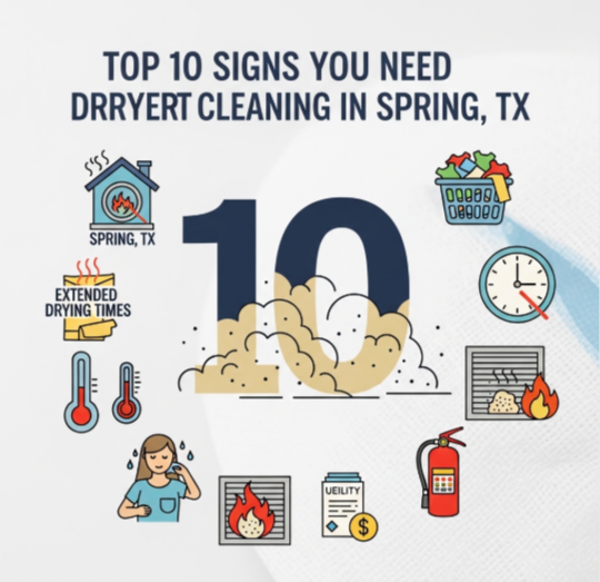 Top 10 Signs You Need Dryer Vent Cleaning in Spring, TX
