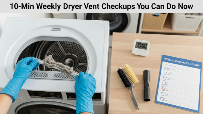 10-Min Weekly Dryer Vent Checkups You Can Do Now