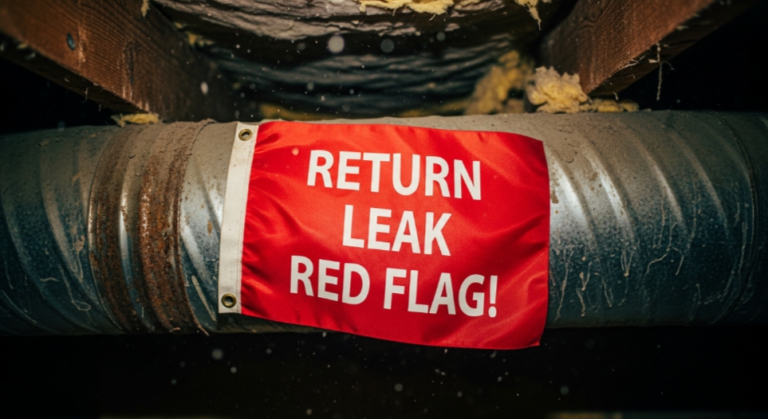 Air Duct Cleaning in Conroe, TX: Return Leak Red Flags!