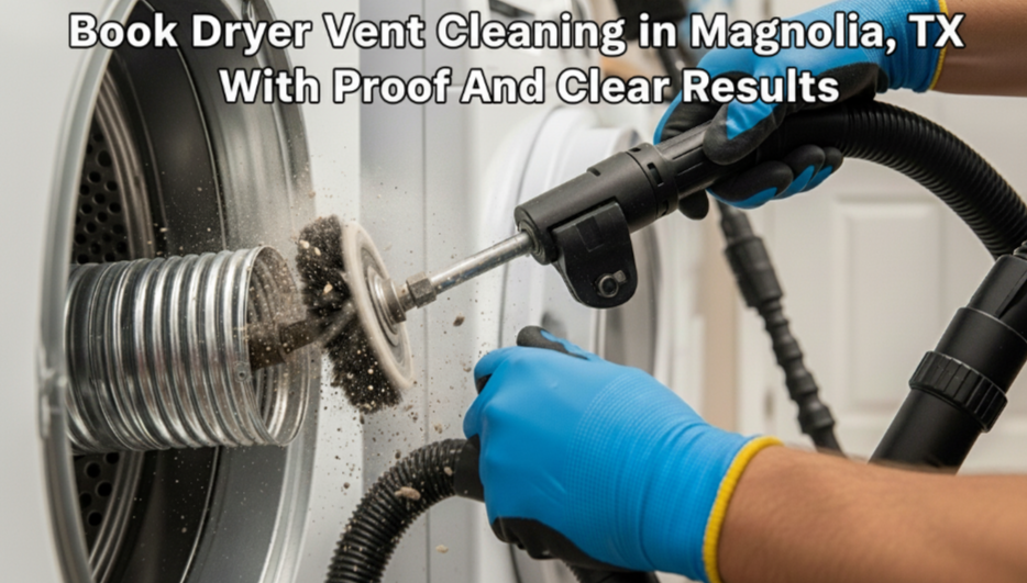 Book Dryer Vent Cleaning in Magnolia, TX With Proof And Clear Results