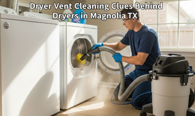 Dryer Vent Cleaning Clues Behind Dryers in Magnolia, TX