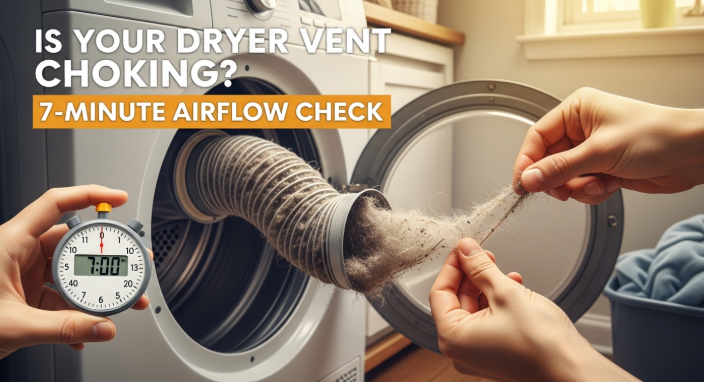 Is Your Dryer Vent Choking? 7-Minute Airflow Check