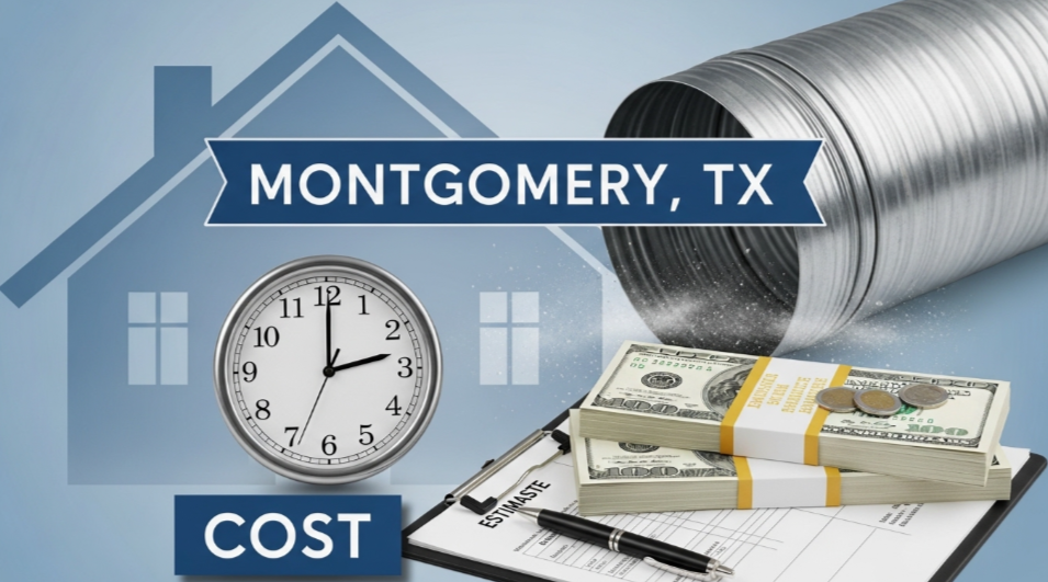 Montgomery, TX Time and Cost Expectations for Post-Remodel Air Duct Cleaning