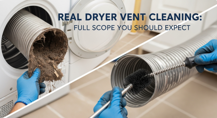 Real Dryer Vent Cleaning: Full Scope You Should Expect