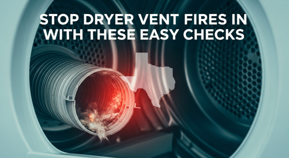 Stop Dryer Vent Fires in Texas With These Easy Checks