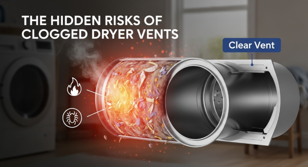 The Hidden Risks of Clogged Dryer Vents