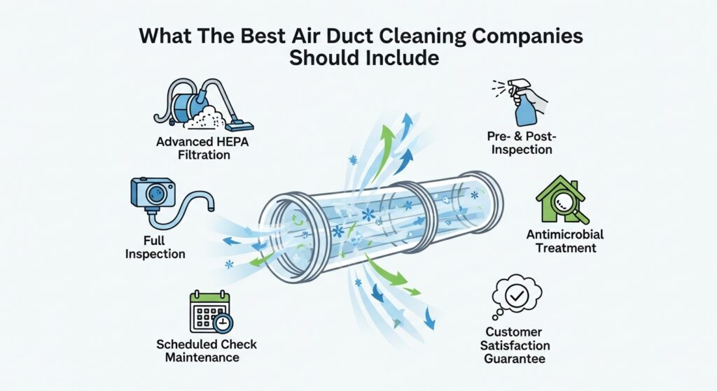 What The Best Air Duct Cleaning Companies Should Include