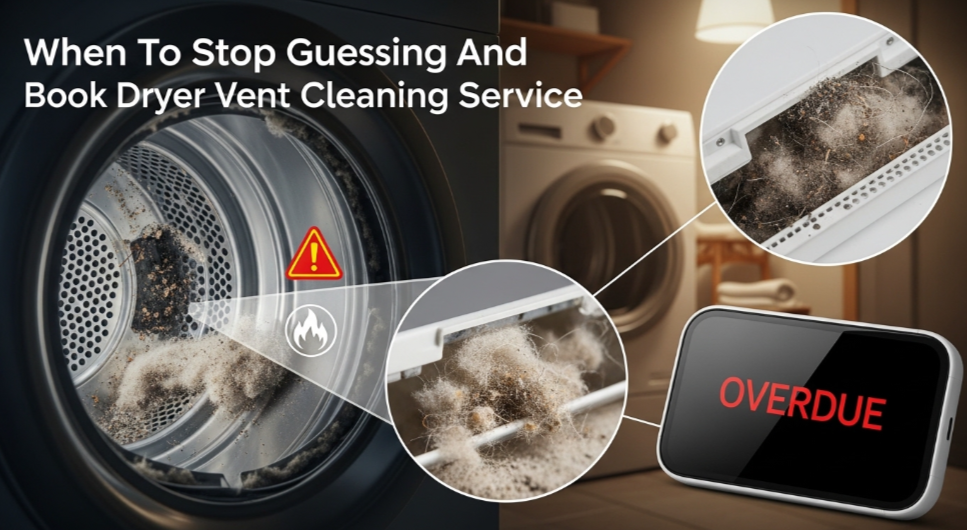 When To Stop Guessing And Book Dryer Vent Cleaning Service