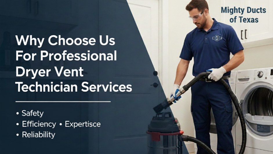 Why Choose Us For Professional Dryer Vent Technician Services
