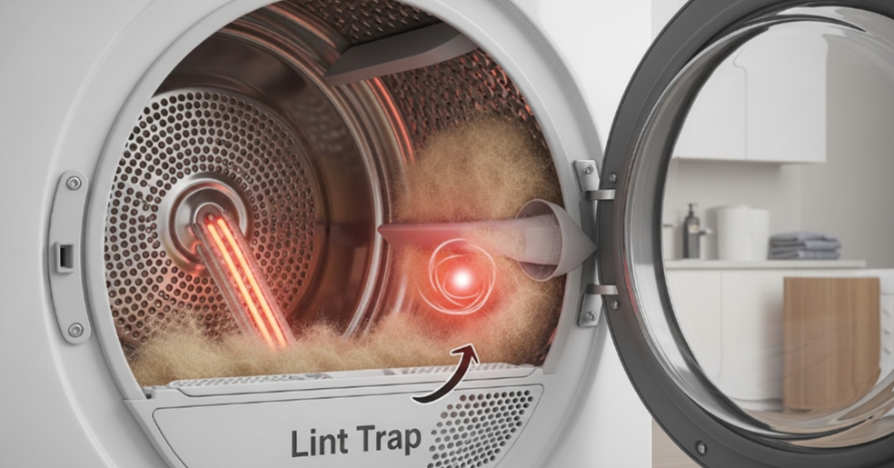 Why Lint Buildup Raises Dryer Fire Risk Without Scare Tactics