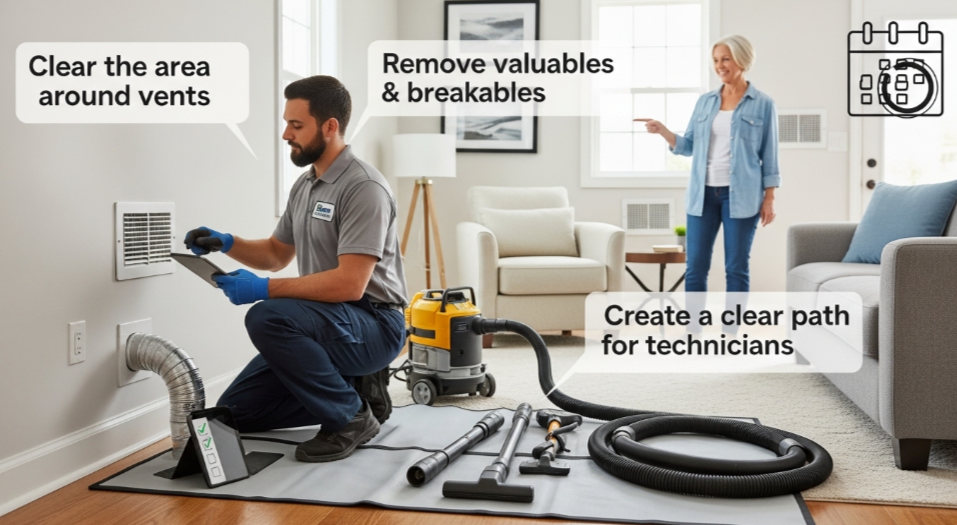 How to Prepare Your Home Before an Air Duct Cleaning Appointment