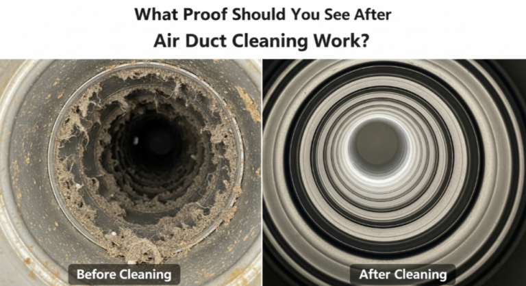 What Proof Should You See After Air Duct Cleaning Work?