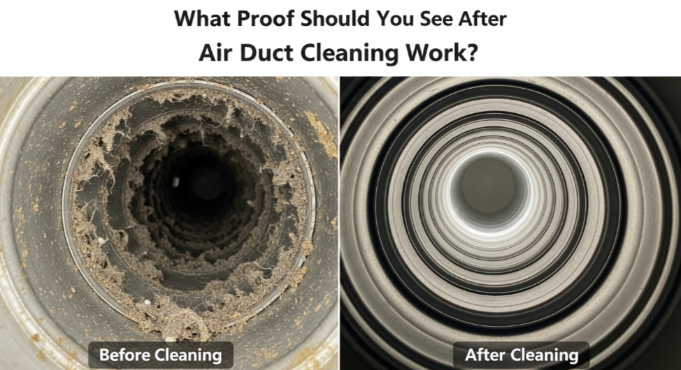What Proof Should You See After Air Duct Cleaning Work?