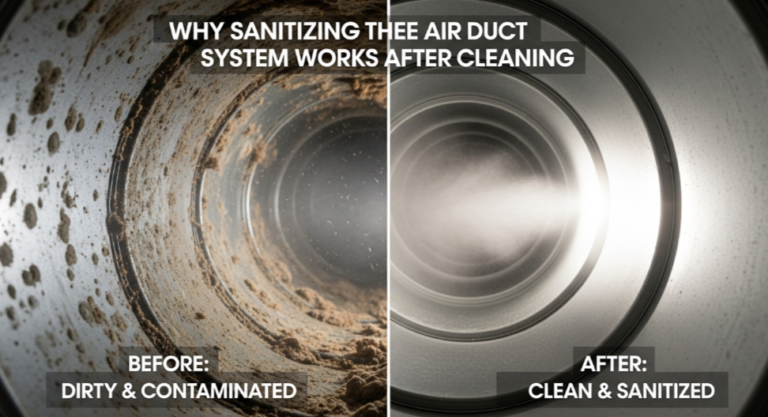 Why Sanitizing the Air Duct System Works After Cleaning