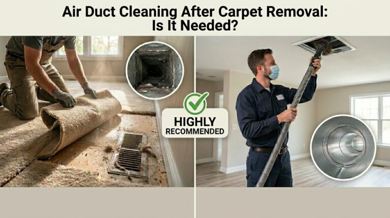Air Duct Cleaning After Carpet Removal: Is It Needed?