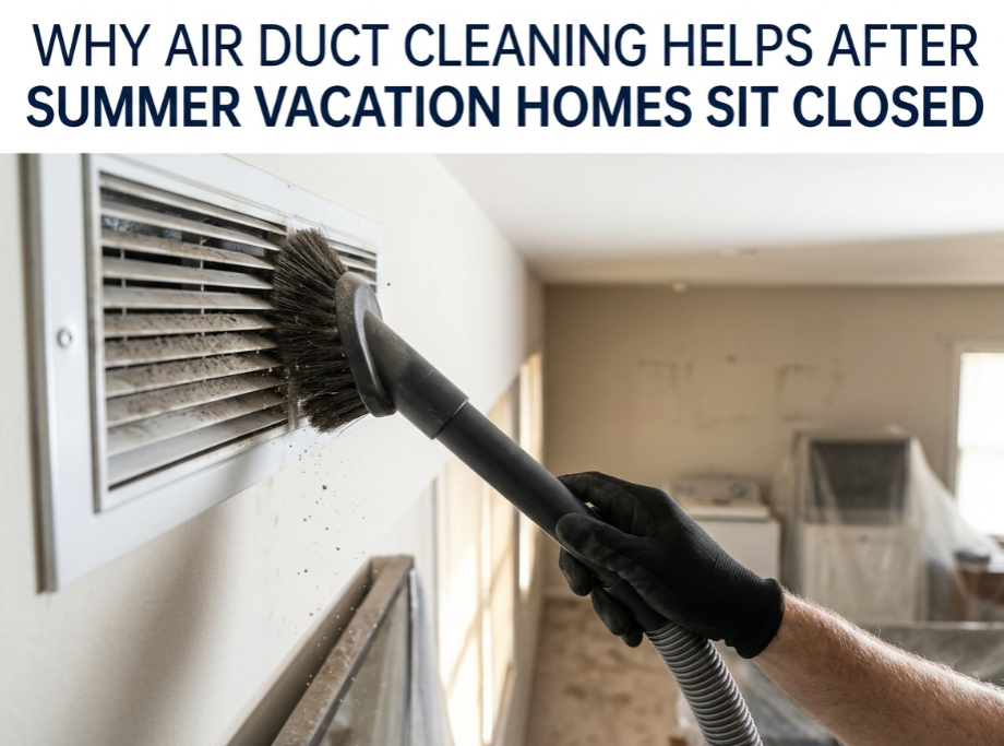 Why Air Duct Cleaning Helps After Summer Vacation Homes Sit Closed