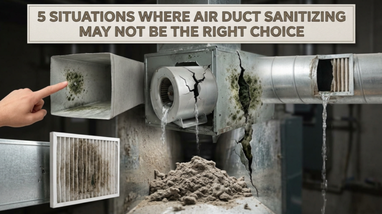 5 Situations Where Air Duct Sanitizing May Not Be the Right Choice